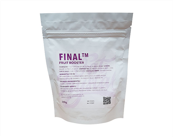 Fertilizante Fat Crystal Final 200g Fruit Booster