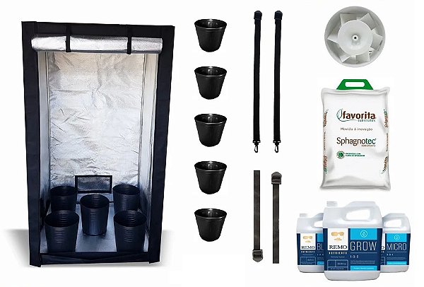 KIT EASY TO GROW 120x120x200 - Sem Luz