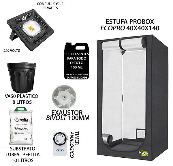 KIT PROBOX ECO 40x40x140 - 50w 220v