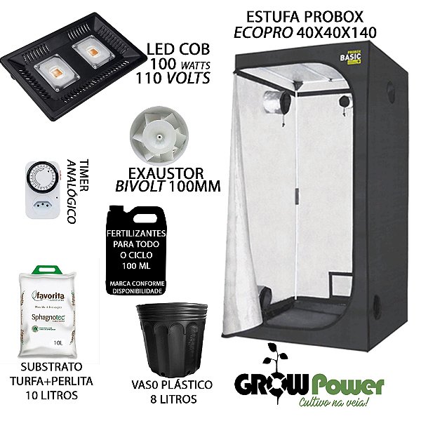 KIT PROBOX BASIC 40x40x140 - 100w 110v