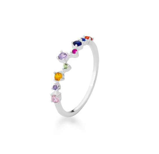 Anel color clean Prata 925