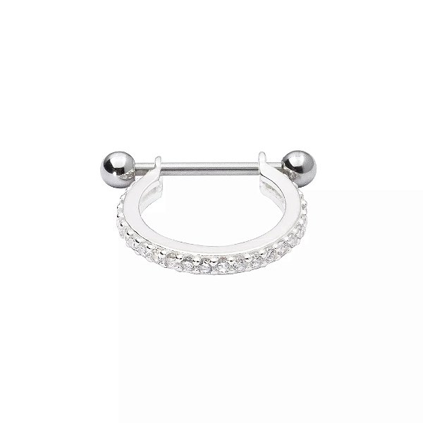 Piercing Helix Prata 925 Cluster Cravejado Piercings com design e