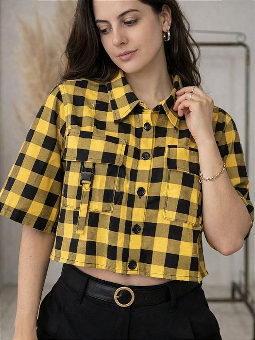 Camisa Cropped Vichy