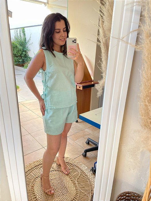 Shorts Cambraia de Linho