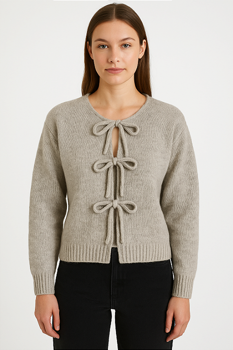 Blusa Tricot Laços