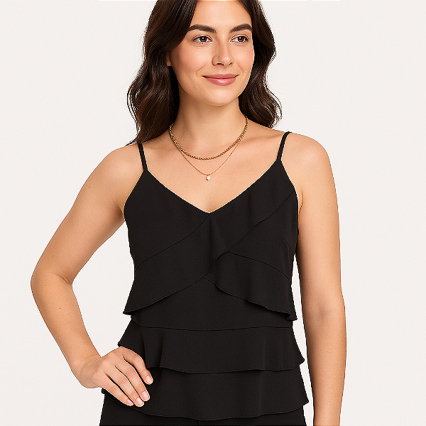 Regata Cropped Babados