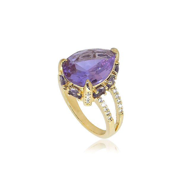 Anel De Coração Em Ouro