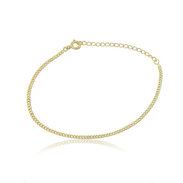 tornozeleira em formato de conchas em ouro