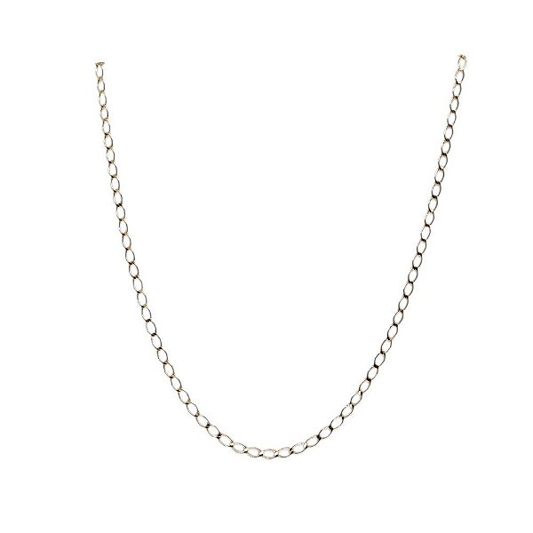 colar em ouro rosé em argolas