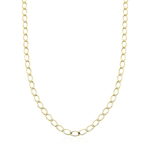 Colar de argolas em ouro