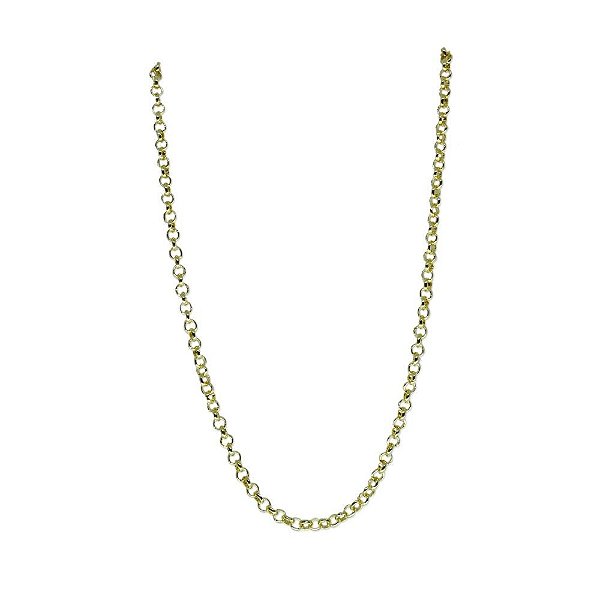 colar chocker em argolas em ouro