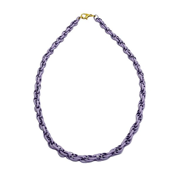 Gargantilha na cor lilás