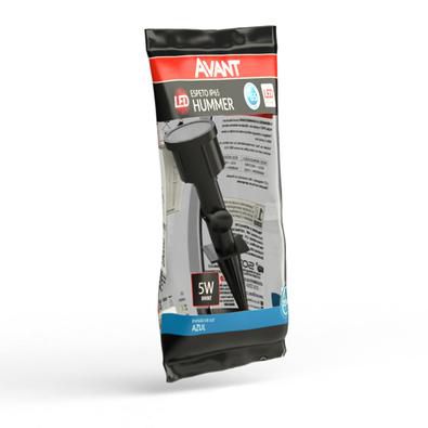 Luminária Espeto Jardim Led Azul 5w Hummer Luzes de gramado IP65 Prova de água Avant Bivolt - 1 Ano Garantia