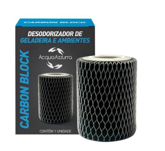 Desodorizador de Geladeira Filtro Antiodor Carbon Block Acqua Azzurra com Carvão ativado