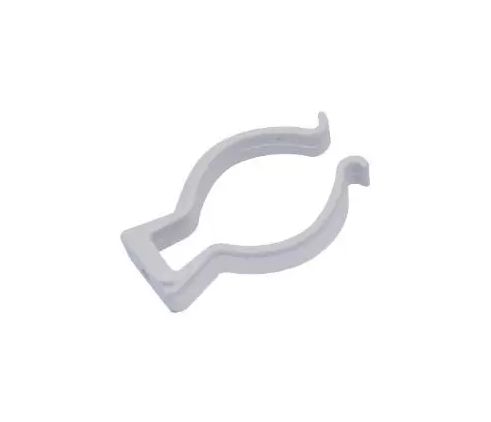 Kit 10 un. Abraçadeira Plástica tipo U para Lâmpada Tubular T8 led / fluorescente FLP Branco