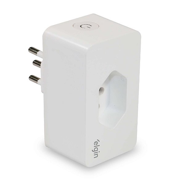 Tomada Inteligente Smart Wifi 16A Bivolt Automação App Elgin Compatível com Google home Amazon Alexa 1 Ano de Garantia