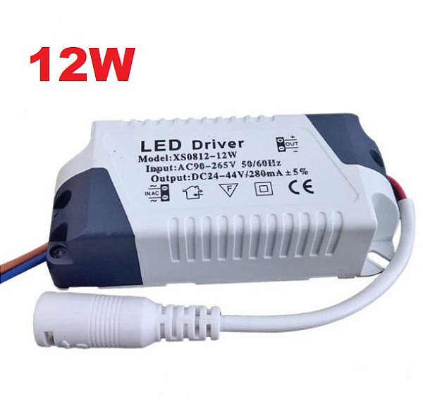 Driver Led 12W Reator para Plafon Painel Fonte Bivolt
