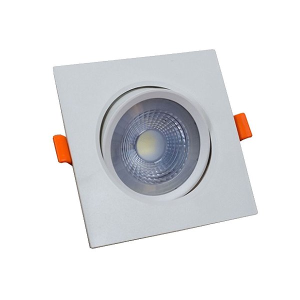 Kit 20 Spot Led Smd 3w Quadrado 3000k Branco Quente/ 6500k Branco Frio Dicróica Direcionável Embutir