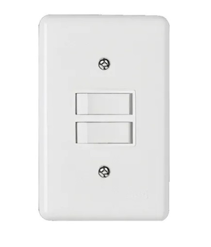 Interruptor 2 Teclas Simples + Tomada 10A Stylus Ilumi 4x2 BR 250V 2P+T Completa- 5 Anos Garantia