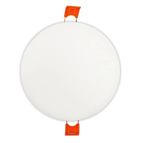 Painel Borda Infinita Embutir / Sobrepor 36W Bivolt Redondo Branco Quente 3000K