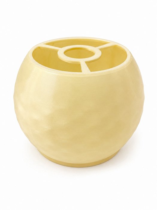 Base Redonda Abajur M Manteiga Grega Plastico PETG Soquete E27 Base Luminária Decorativa RD Imports