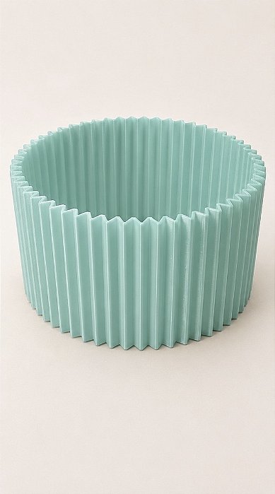 Cúpula Abajur Cilíndrica V G Verde Água Soquete E27 Luminária Decorativa RD Imports