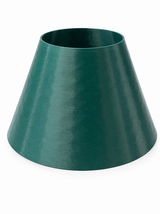 Cúpula Abajur Conica M Verde Grega Plastico PETG Soquete E27 Luminária Decorativa RD Imports