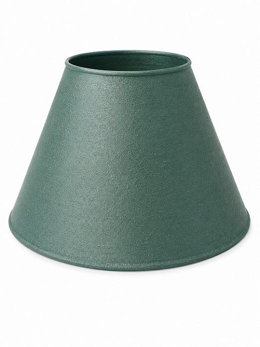 Cúpula Abajur Cônica P Verde Lisa Plástico PETG Soquete E27 Luminária Decorativa RD Imports