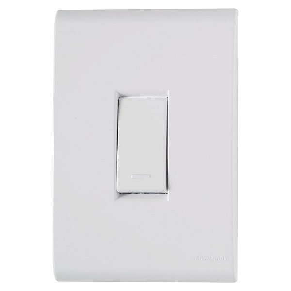Conjunto 1 Interruptor Simples 10A/250V 57170/201 Branco Liz Tramontina