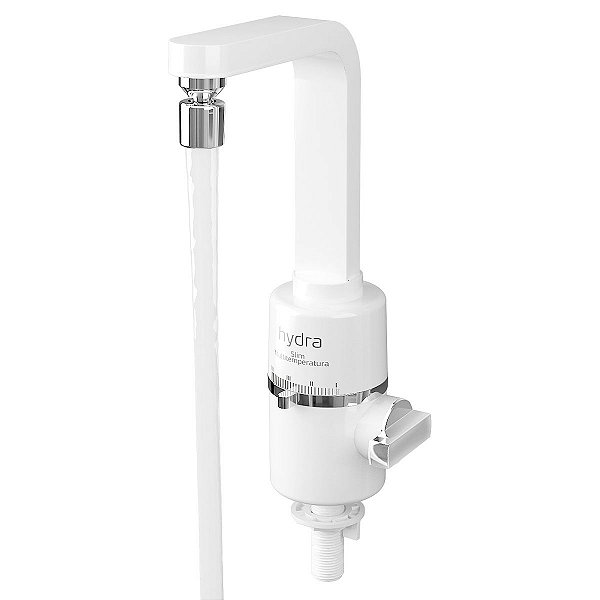 Torneira Elétrica Hydra Slim Bancada / Mesa 5500W 4T Branca 110V  (1 Ano de Garantia)