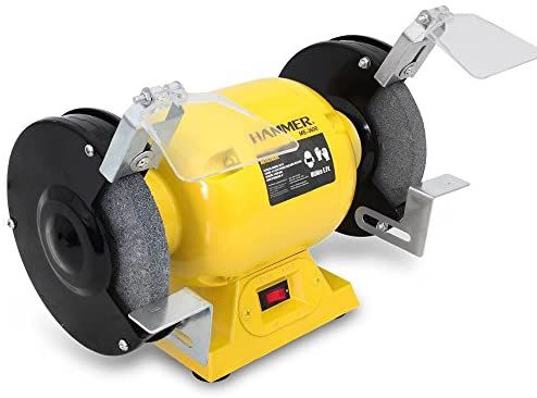 Moto Esmeril Hammer Amolador BIVOLT 360W De Bancada 6 Polegadas 3.450 RPM ME-3600 (6 meses Garantia)