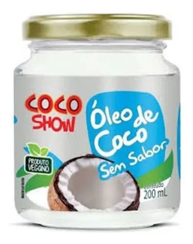 ÓLEO DE COCO SEM SABOR 200ML COCO SHOW