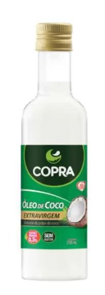 ÓLEO DE COCO GARRAFINHA COPRA EXTRA VIRGEM 250ML