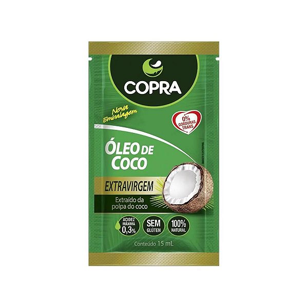 SACHÊ 15ML ÓLEO DE COCO EXTRA VIRGEM