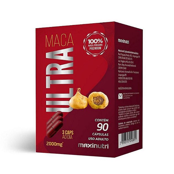 Maca Peruana Ultra - 90 Cápsulas - Maxinutri
