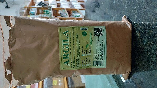 ARGILA VERMELHA 1KG ARGIMEL