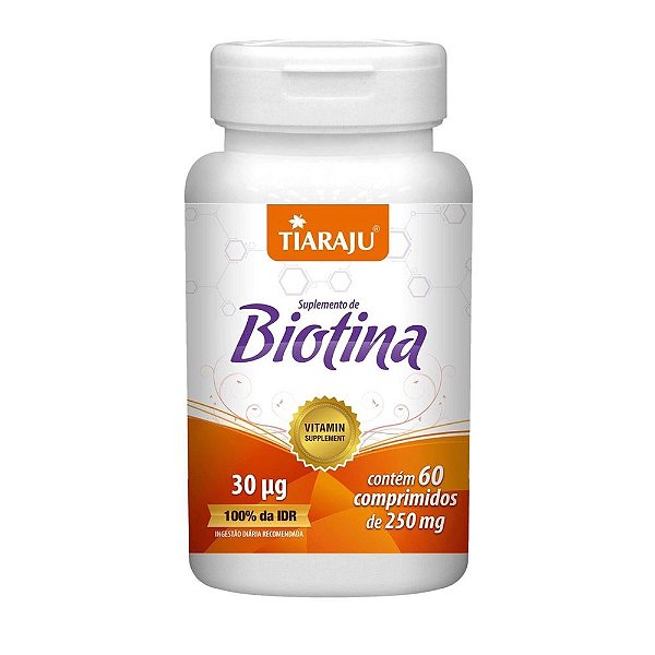 BIOTINA 250MG 60 COMP - TIARAJU