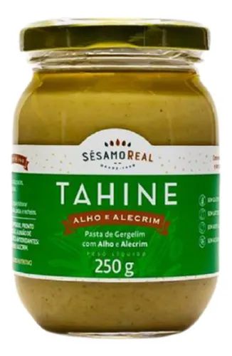 TAHINE ALHO E ALECRIM 250G SÉSAMO REAL