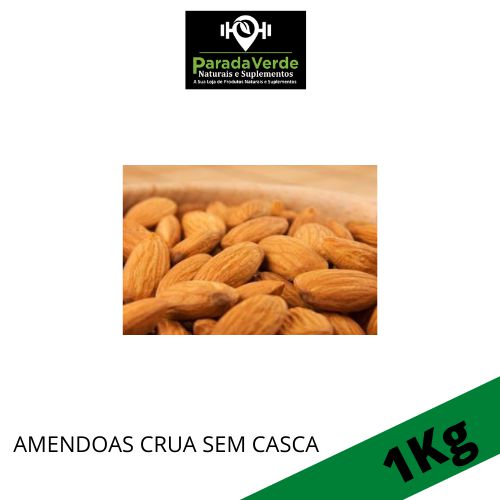 AMENDOAS CRUA SEM CASCA 1KG