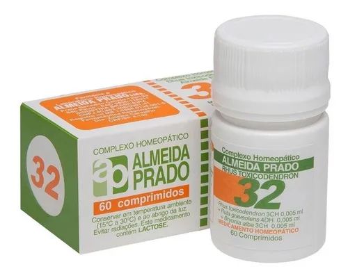 ALMEIDA PRADO 32 REUMATISMO 60 COMPR HOMEOPÁTICO