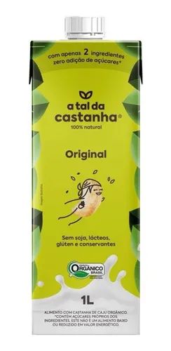 Bebida Vegetal Original Orgânico A Tal da Castanha 1 Litro