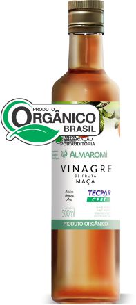 VINAGRE MACA ORGÂNICO ALMAROMI VD 500ML 4%