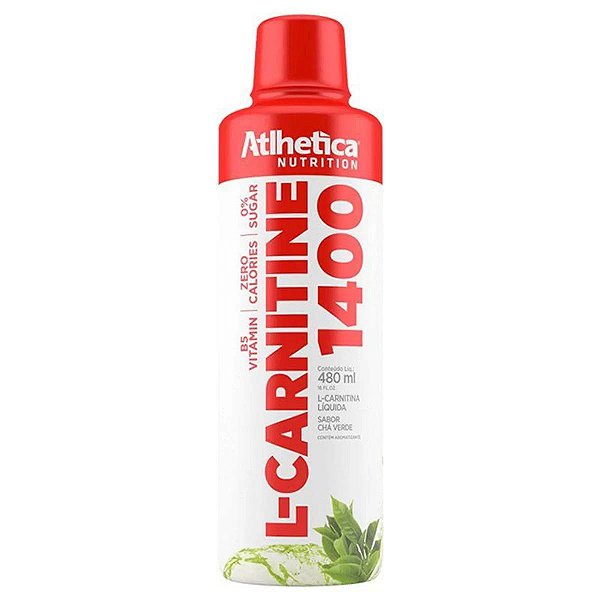 L CARNITINE 1400 CHÁ VERDE 480ML ATLHETICA