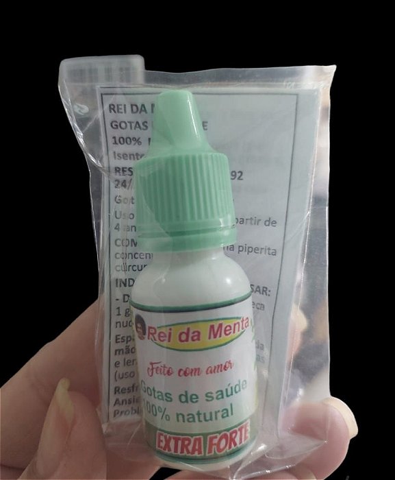 REI DA MENTA GOTAS DE SAÚDE 5ML 100% natural