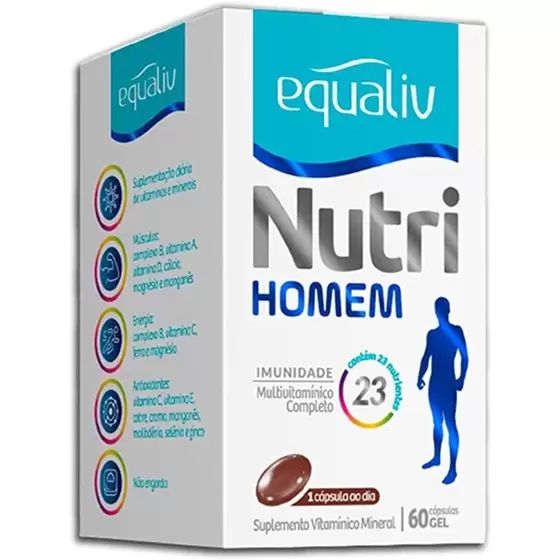 EQUALIV NUTRI HOMEM X60 CAP GEL