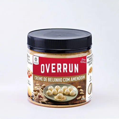 Creme de Beijinho com Amendoim Zero 450g - Overrun