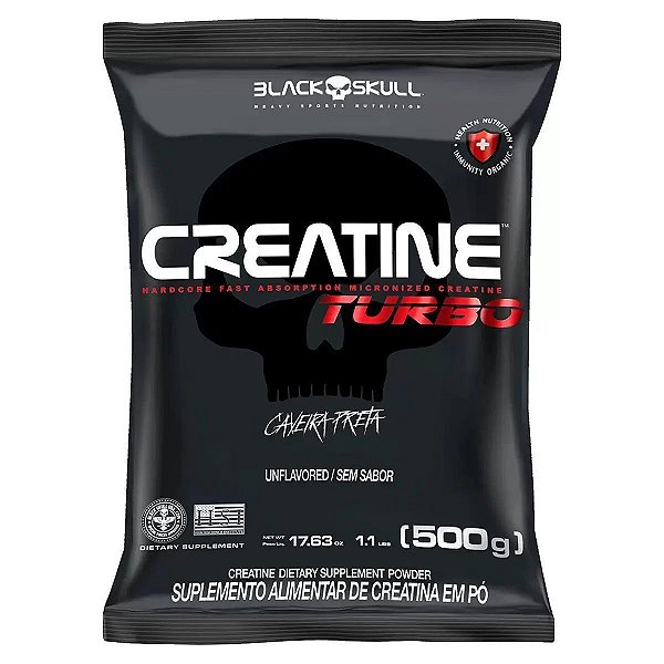 CREATINA TURBO 500G BLACK SKULL