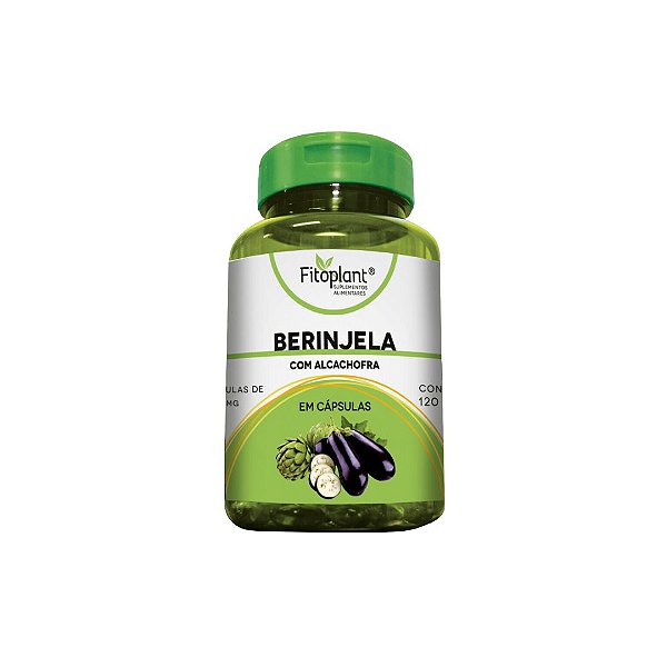 Berinjela c/ Alcachofra 500mg 120 caps Fitoplant