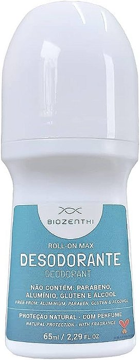 Desodorante Roll-On Natural e Vegano Max 65ml - Biozenthi