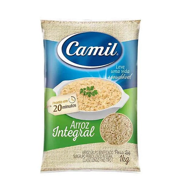 Arroz Camil Parboilizado Integral 1 kg - Camil